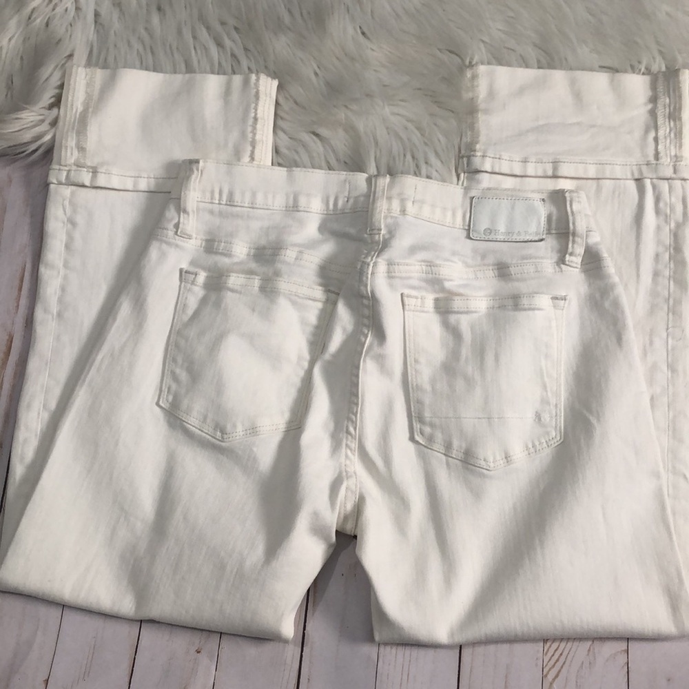 Henry & Belle white cropped cuff jeans size 29 - Picture 3 of 12